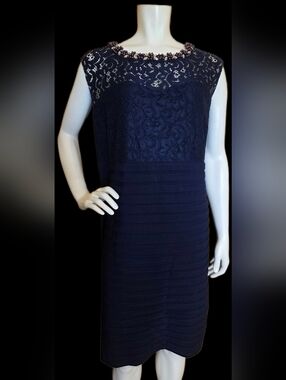 💛 63. Laura Plus Size 20 Blue Cocktail Dress With Shawl